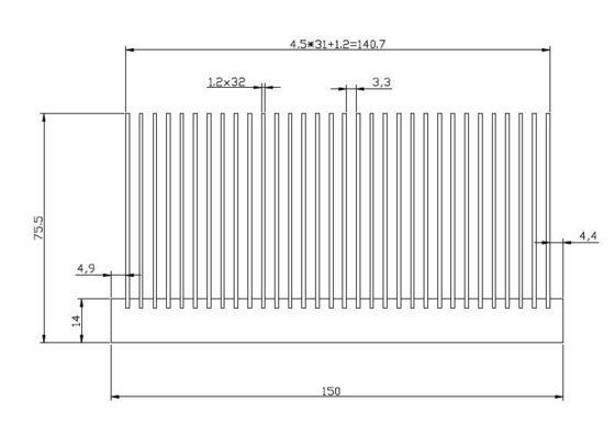 22KW VFD Elektronik Isı Emici Çok Amaçlı Pratik Gümüş Renk