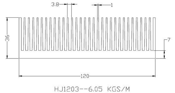 Bakır Boru 120x36x150MM ile Eloksal Su Soğutmalı Isı Emici